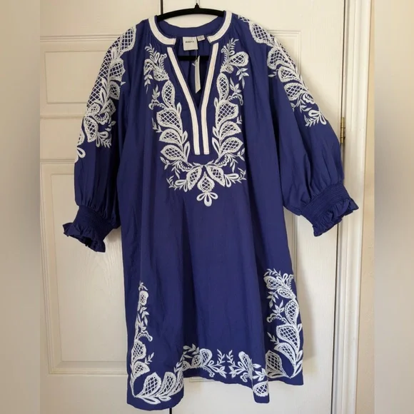 NWT Maeve Multicolor Patchwork Mini Dress - Picture 3 of 5